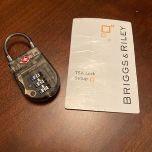Never Used - Briggs & Riley TSA Approved Lock